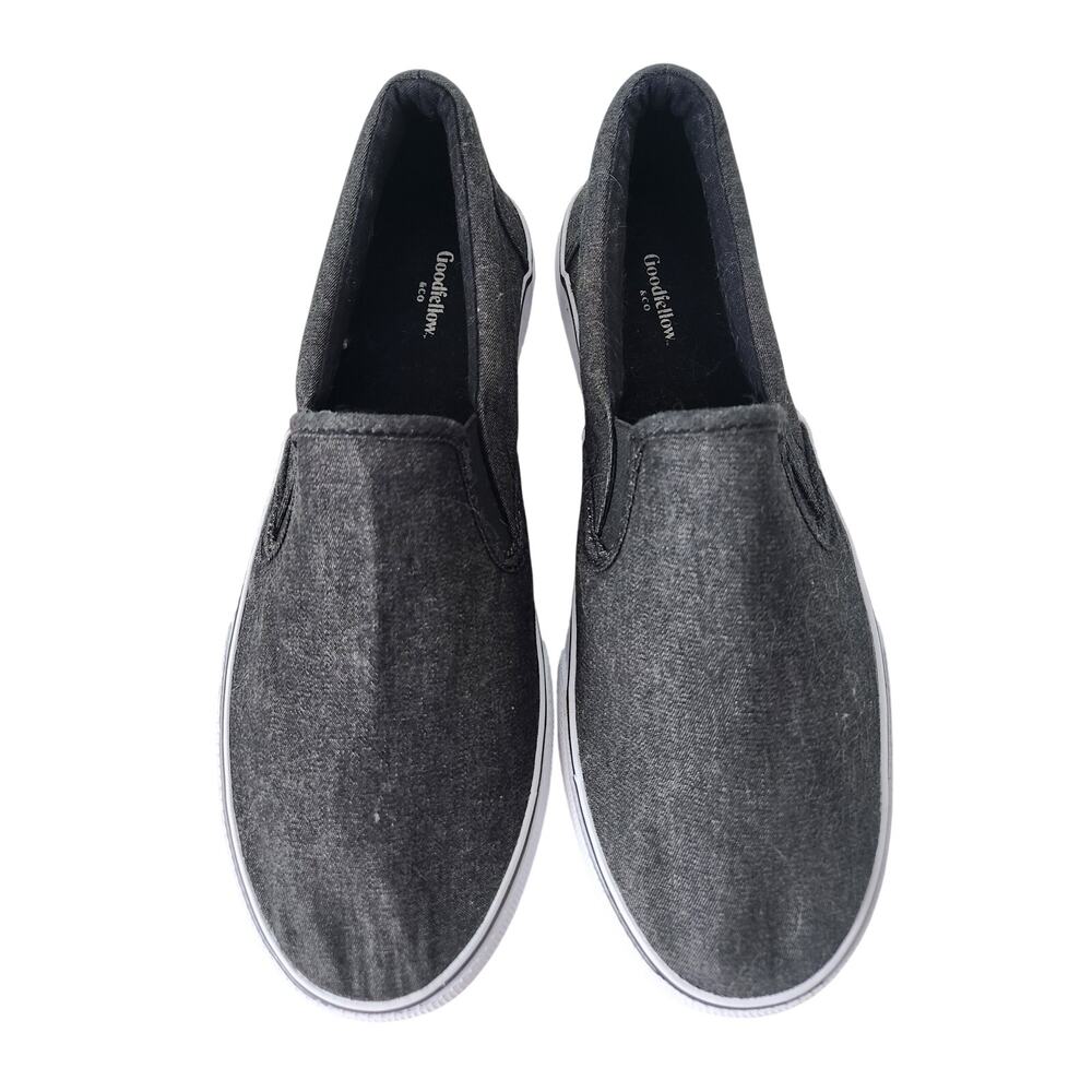 Goodfellow Classic Mens Size 10.5 Gray Low Top Casual Slip On Shoes
